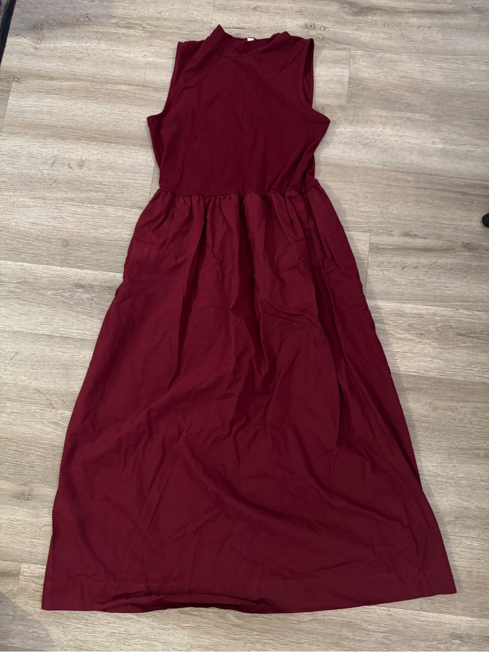 J. Crew Sleeveless Burgundy Maxi Dress